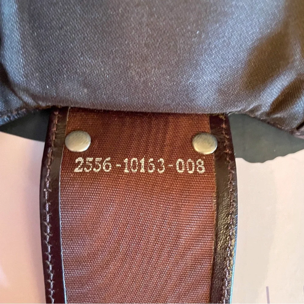 FENDI Zucca Monogram Print Brown Canvas Leather 6 Key Ring Case Pouch Wallet